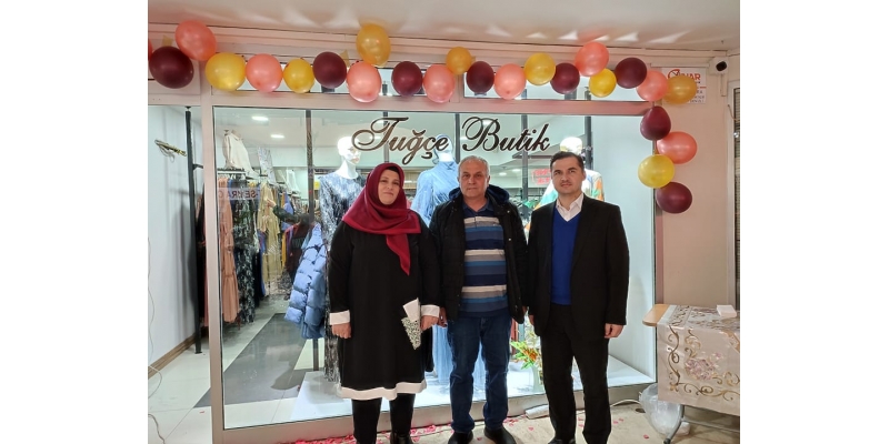 Tuğçe Butik yeni işyeri açılışını Başkan Ahmet CAN gerçekleştirdi